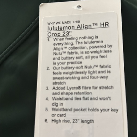 NWT Lululemon Leggings - Picture 3 of 5